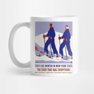 Winter holidays in New York Mug